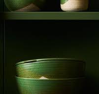 Robert Gordon The Wanderer Container Set of 2 Green Dipped