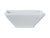 Mw White Basic Square Footed Sauce Dish