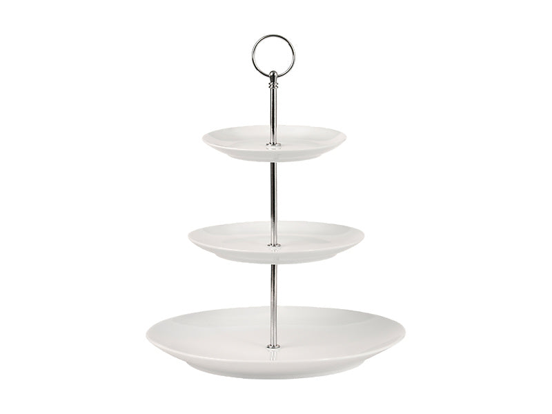 Maxwell and Williams White Basic 3 Tiered Cake Stand