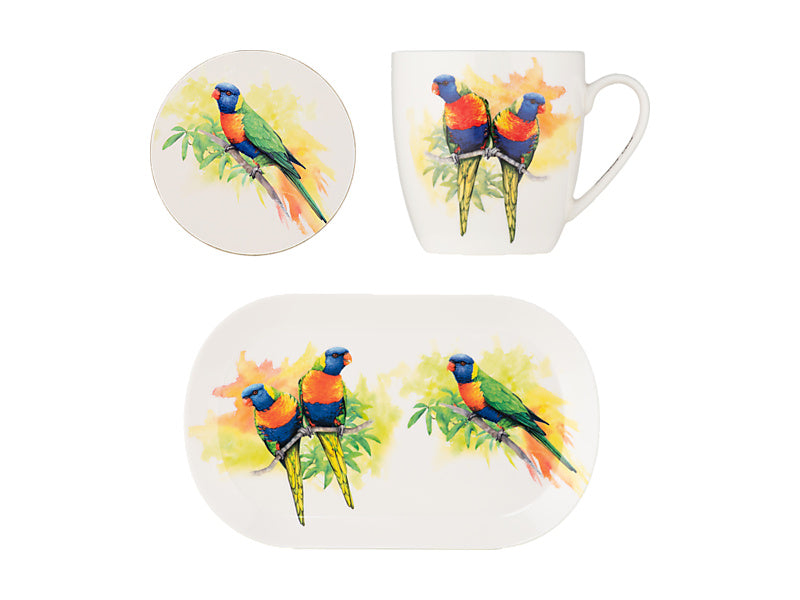 Maxwell and Williams KC Bird Life Gift Set Lorikeet GB
