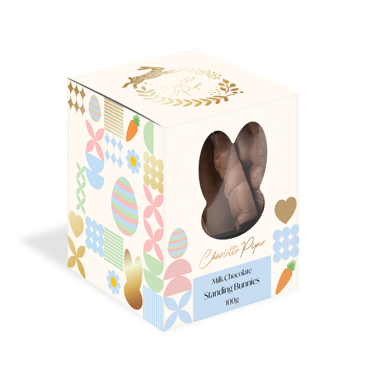 Easter Box Tiny Sitting Bunny 100g Milk Chocolate (12)