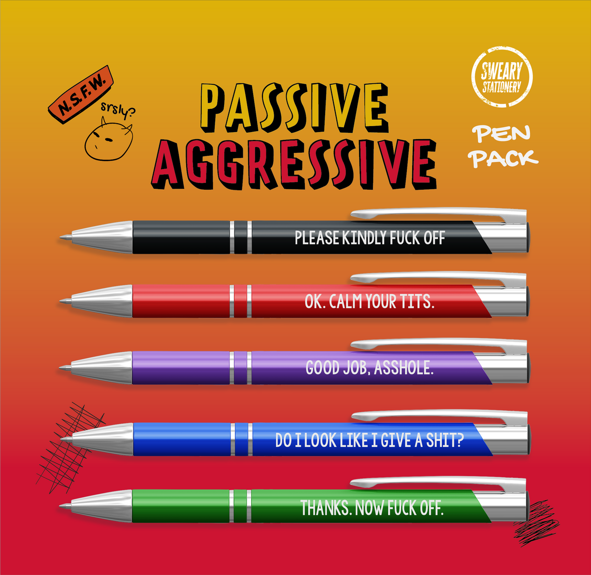 Passive Aggressive Pen Pack
