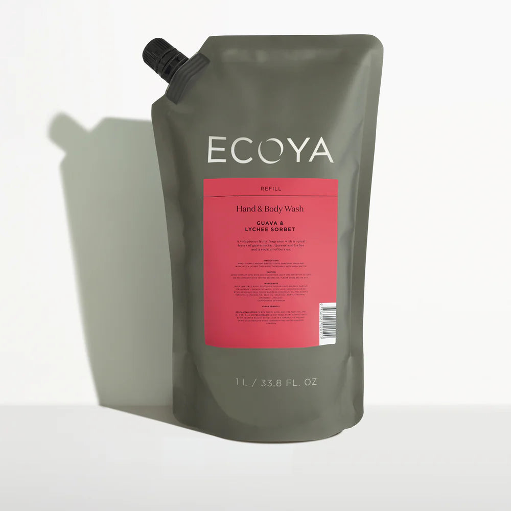 Ecoya Hand Body Wash 1l Refill Guava