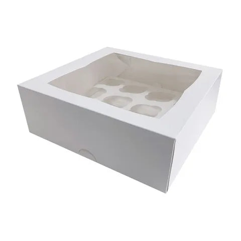 Cake Craft 12 Hole Window Cupcake Box 3 Inch High