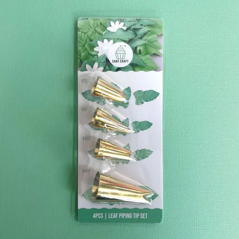 Cake Craft Leaf Piping Tip Set 4pc