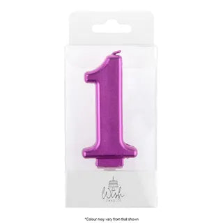 Wish Number 1 Pink Metallic Candle