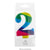 Wish Number 2 Rainbow Gold Metallic Candle