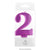 Wish Number 2 Pink Metallic Candle