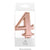 Wish Number 4 Rose Gold Metallic Candle
