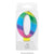Wish Number 0 Rainbow Metallic Candle