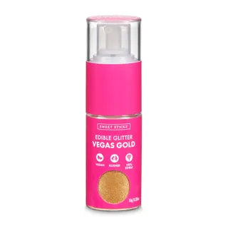 Sweet Sticks Edible Glitter Vegas Gold Pump 10g