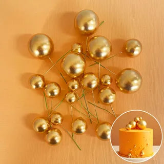 Gold Deco Foam Ball Topper 20 Pce Set