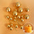Gold Deco Foam Ball Topper 20 Pce Set