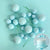 Baby Blue Deco Foam Ball Toppers 20 Pce Set