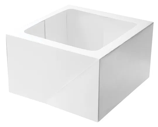 Mondo Cake Box White Square 6inch Tall 10x10in