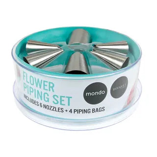 Mondo Flower Piping Set 10 pc