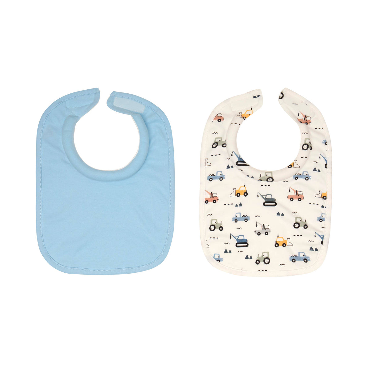 Roll Neck Bibs 2pk - Diggers