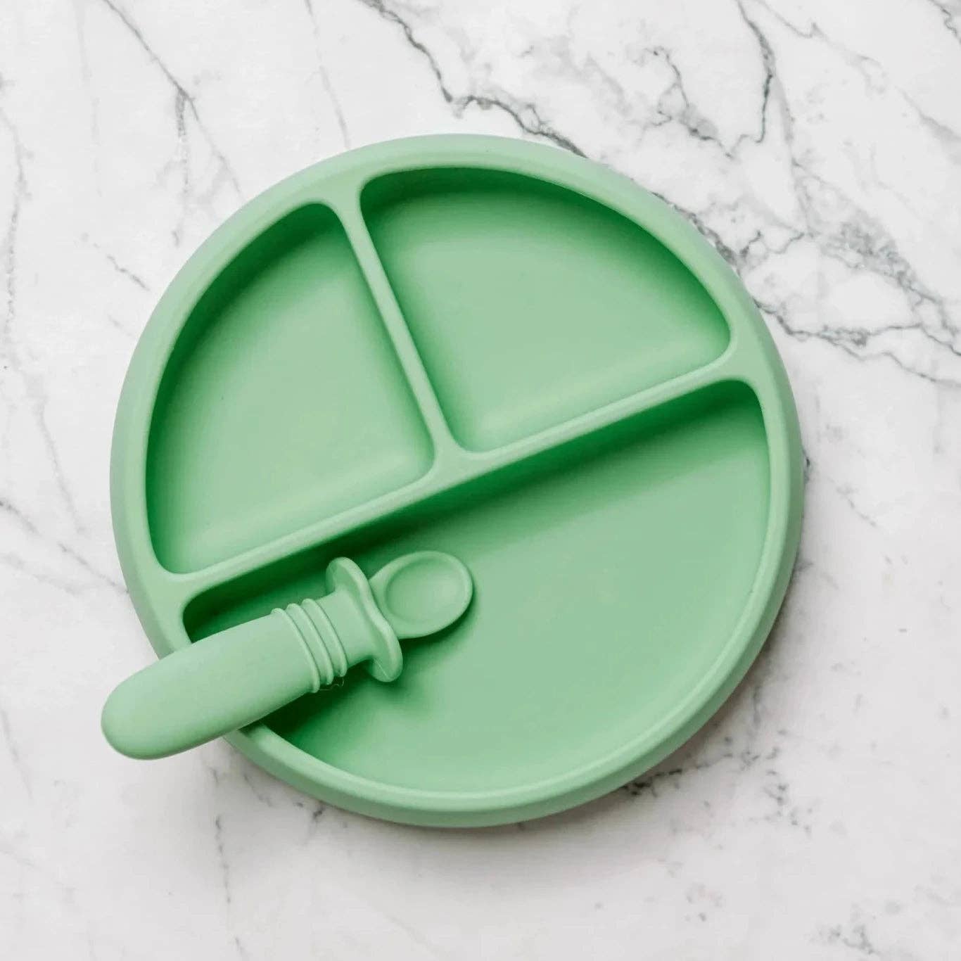 Suckie Scoop Divided Suction Plate: Fairy Floss
