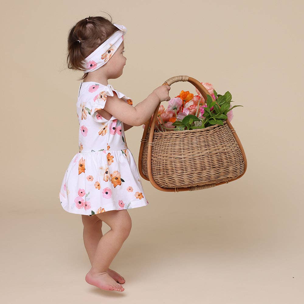 Poppy Short Sleeve Organic Dress: Size 1
