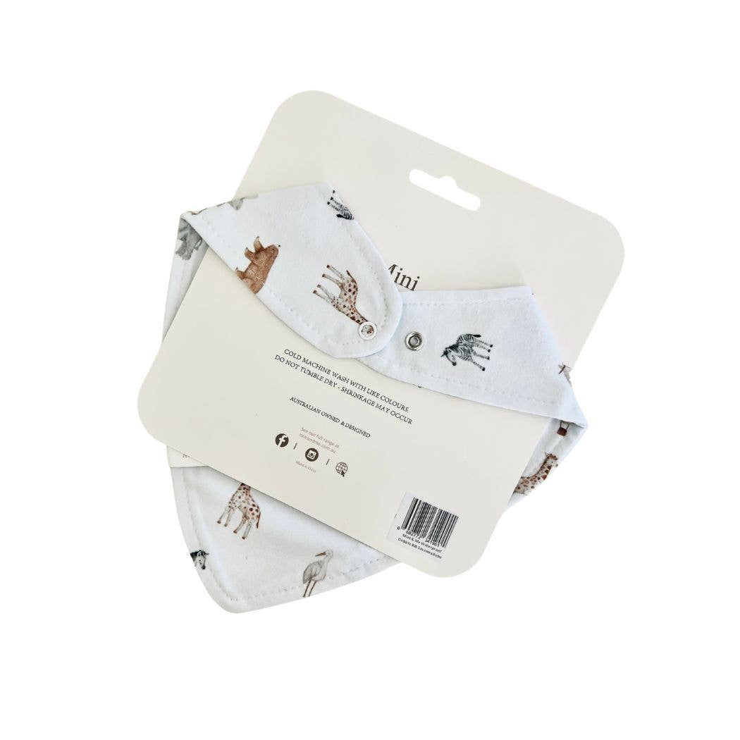 Mini & Me Waterproof Dribble Bib Patchwork Farm