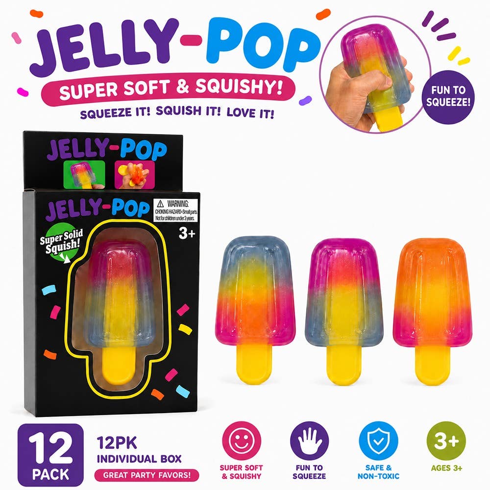 12pk Ice Bar Pop sicle Squishy Toy Boxed Fidget dumpling bun: Bar