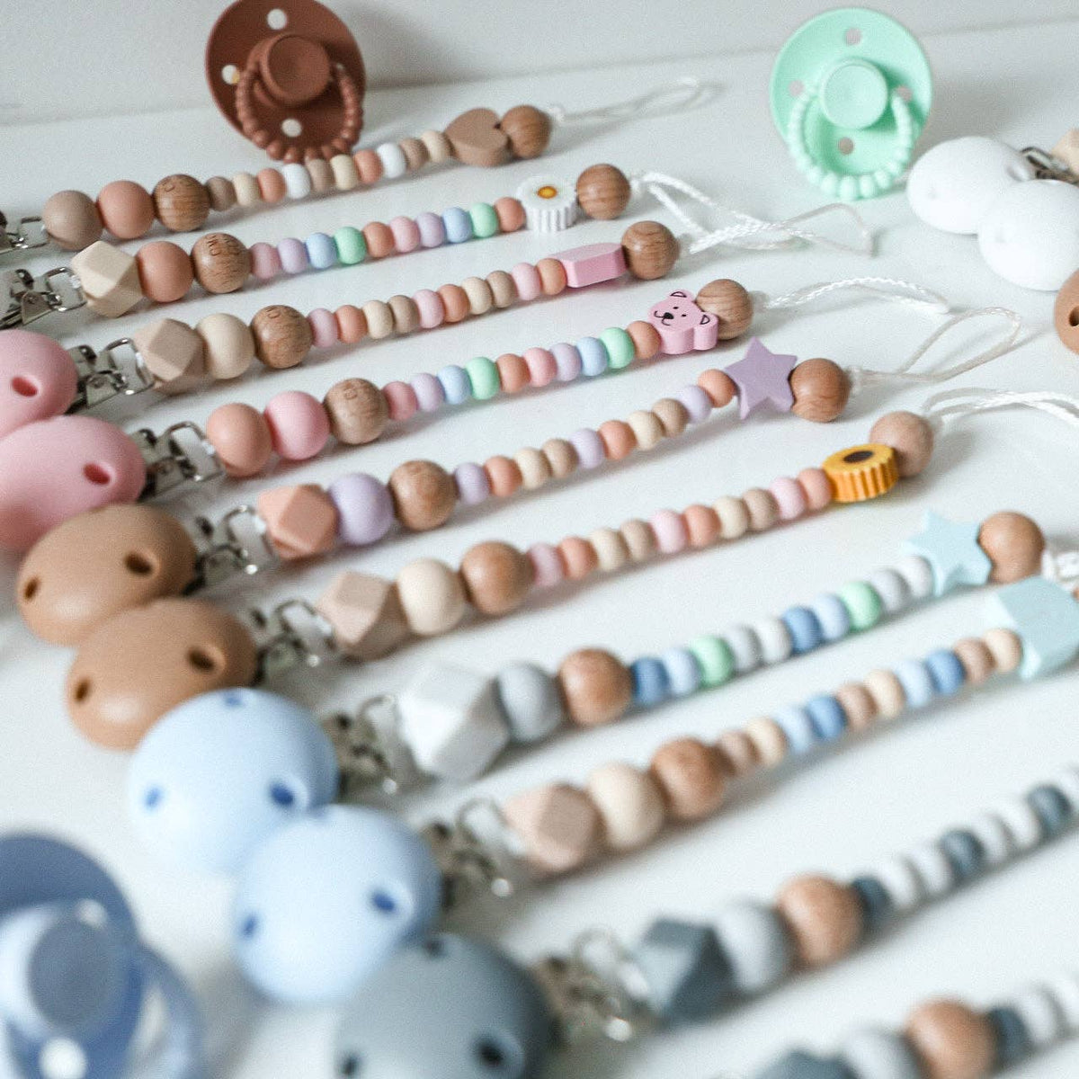 Candy Shop Dummy Clips Pre Designed Styles: Baby Blue Clip - Design 3