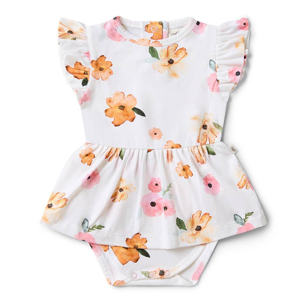 Poppy Short Sleeve Organic Dress: Size 1