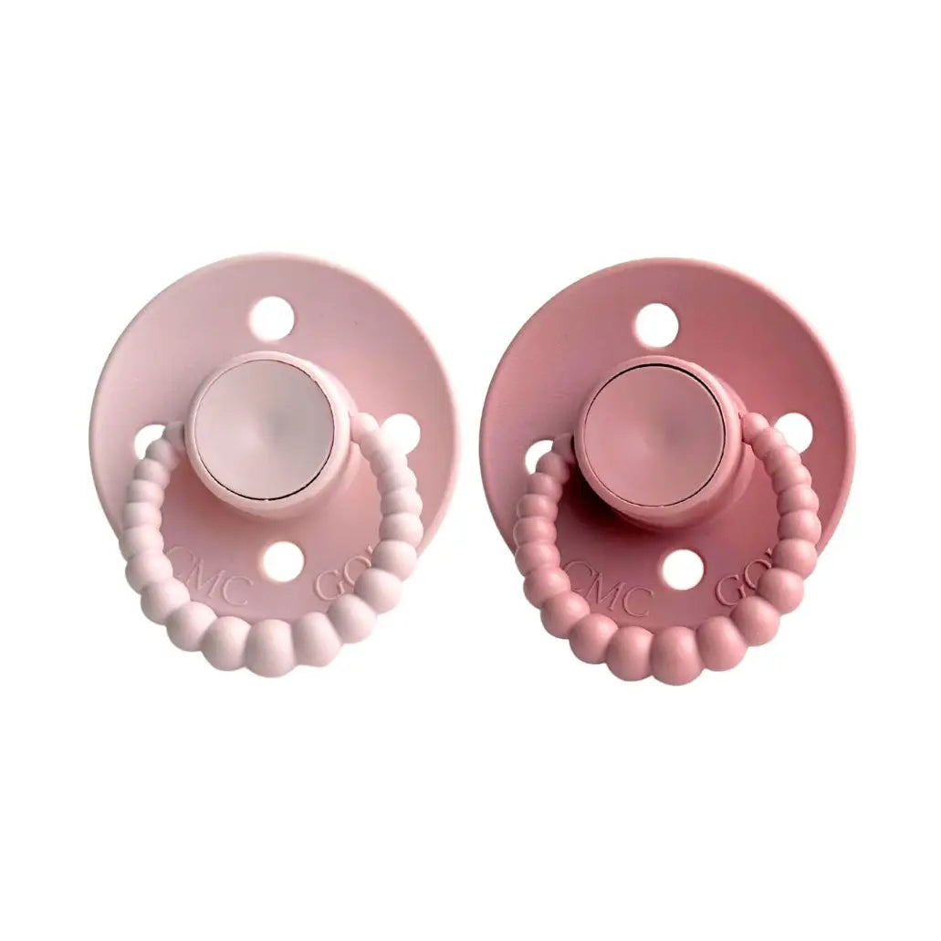 CMC Bubble Dummies Blush and Dusty Rose Size 1 0-6mths