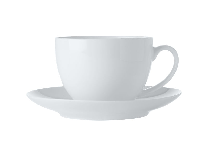 Mw White Basics Cup Saucer 280ml