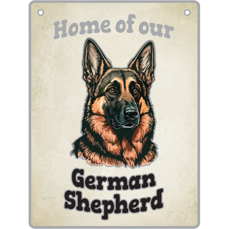 Artique Plaque Home of our German Shepherd