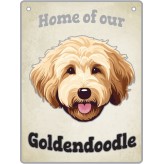 Artique Plaque Home of our Goldendoodle