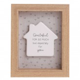 Moments Framed Ceramic Plaque Grateful For So Much
