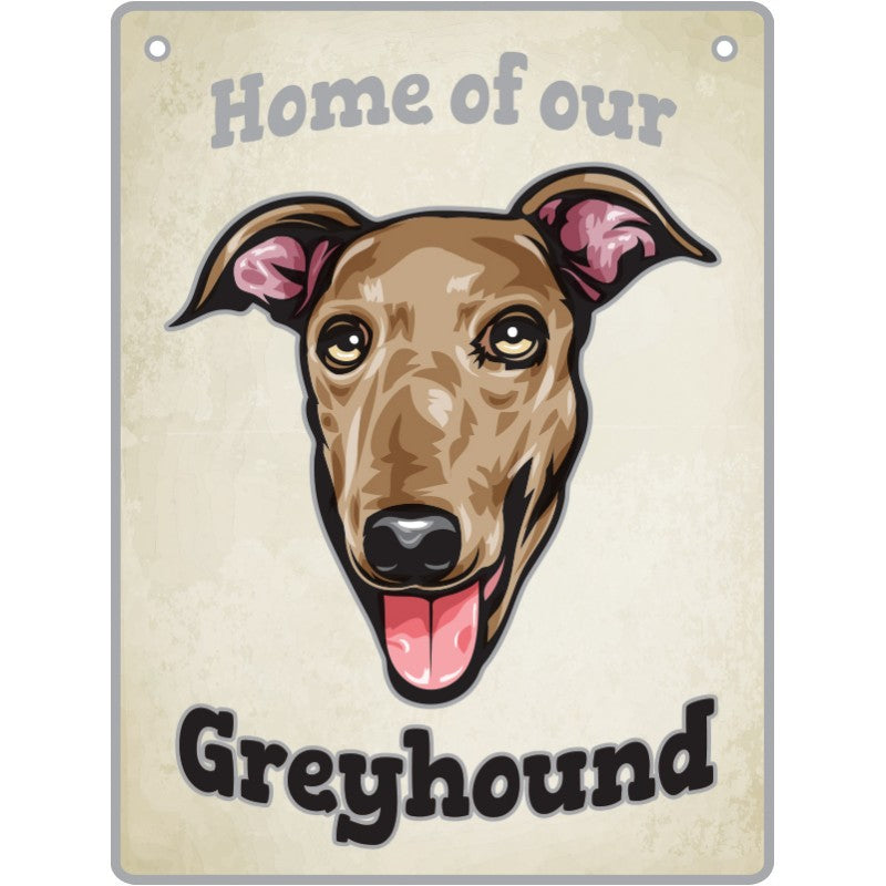 Artique Plaque Home of our Greyhound