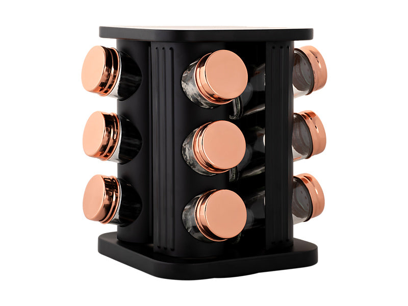 Maxwell and Williams Astor Spice Rack 12pc Unfilled Black GB