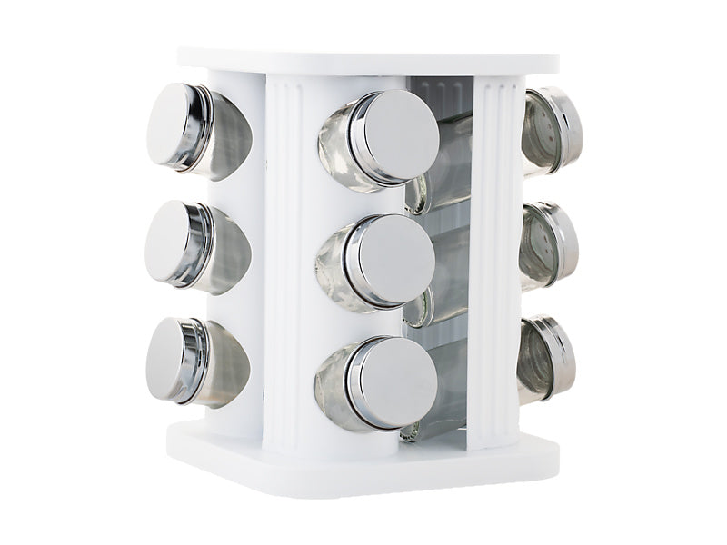 MW Astor Spice Rack 12pc Unfilled White GB