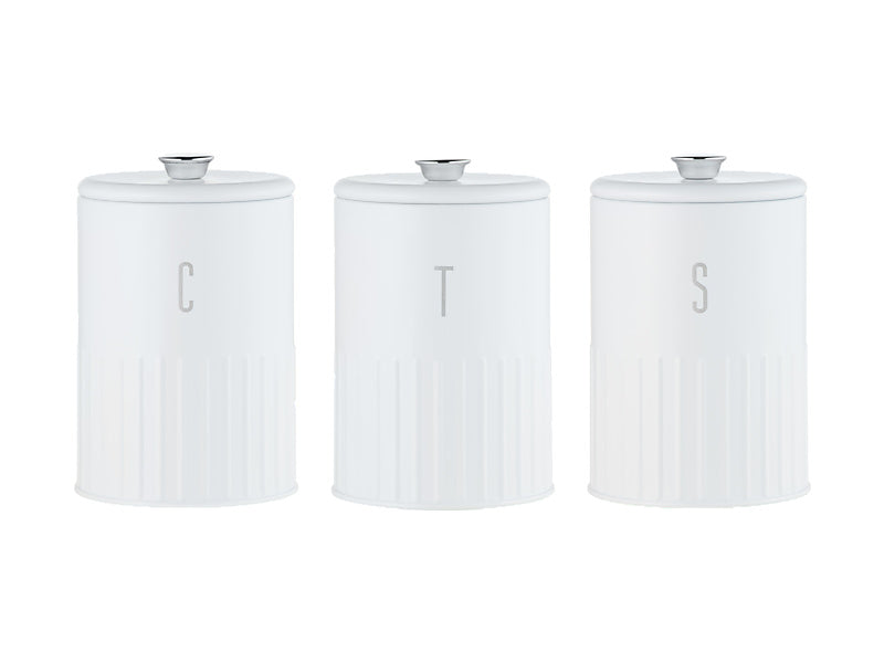 MW Astor Canister Set 3 White GB