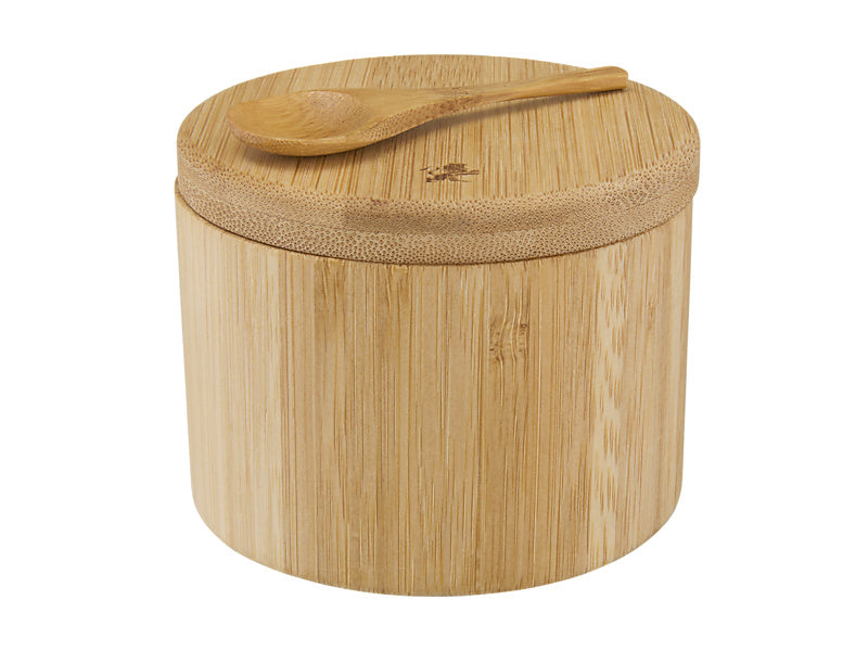 MW Evergreen Bamboo Salt Box With Spoon