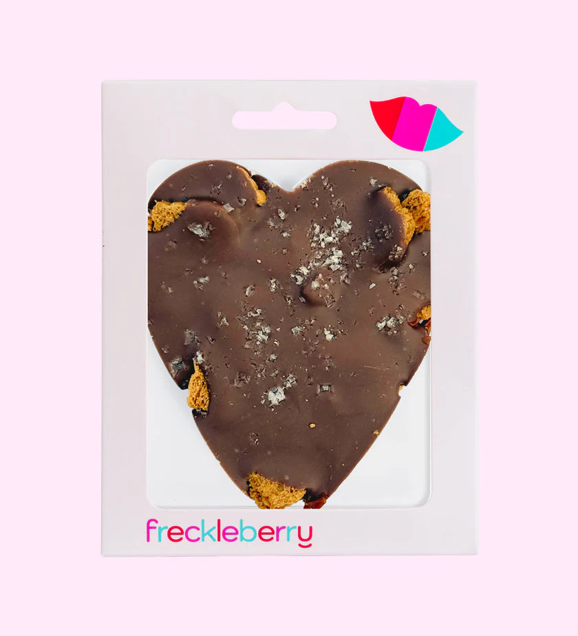 Freckleberry - Biscoff, Caramel and Sea Salt Heart 40G