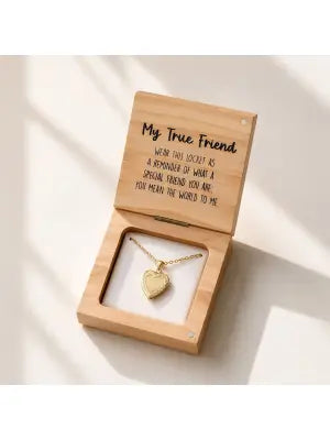 Heart And Soul Friends Locket Necklace