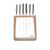 Global Hashira 7 Piece Knife Block Maple