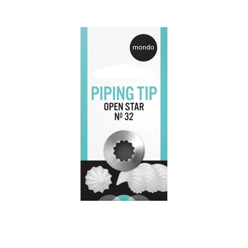 Mondo 32 Stainless Steel Closed Star Piping Tip
