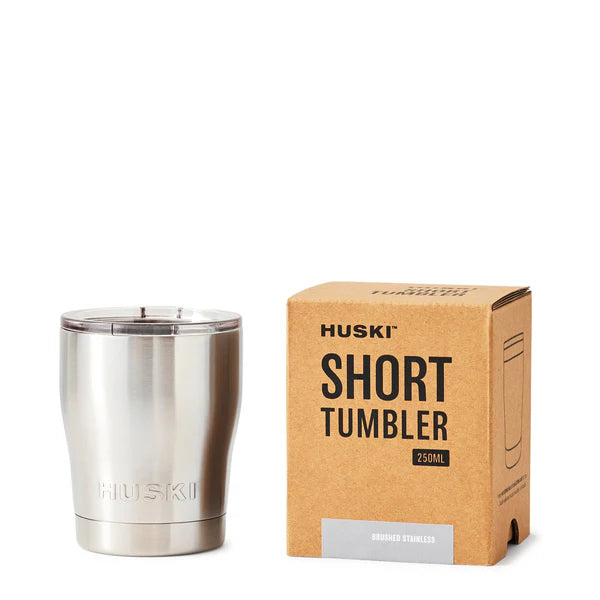 Huski Short Tumbler Brushed Stainless Steel