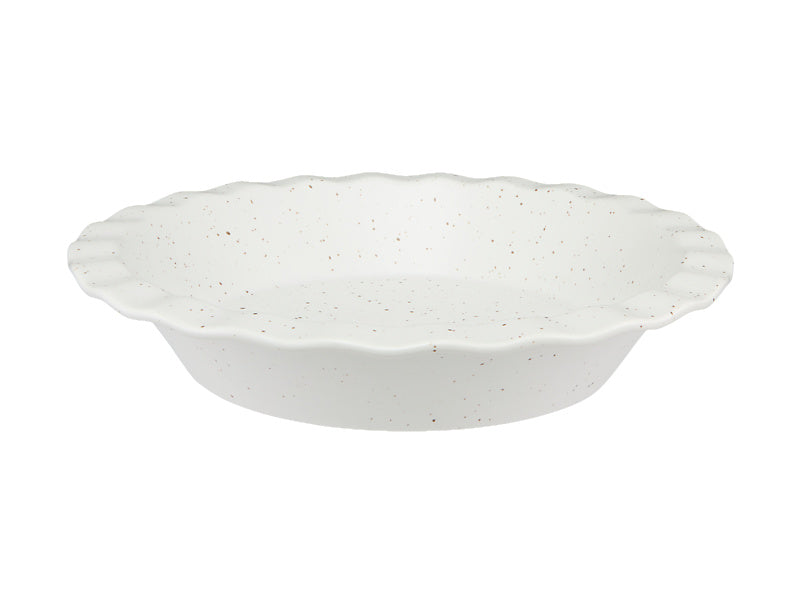 MW Speckle Fluted Pie Dish 25x4.5cm