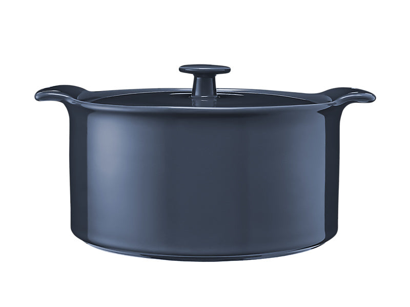 MW Indulgence Round Casserole 3L Slate Blue