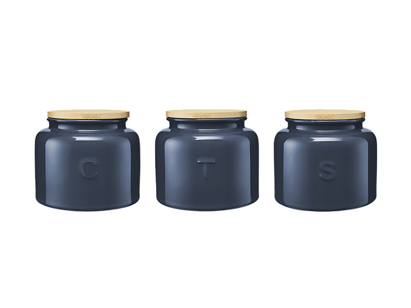 MW Indulgence Canister 600ml Set 3 Slate Blue