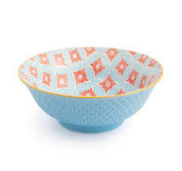 Mikasa Blue Mosaic Ramen Bowl 21cm