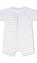 Bonds Zippy Romper Grey And White 000