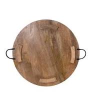 jelliot Bailey Round Tray With Handles 70cm Natural
