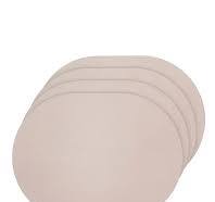 Ladelle Hugo Oval Placemat Pkt 4 Stone