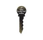 18 Birthday Key Black And Gold